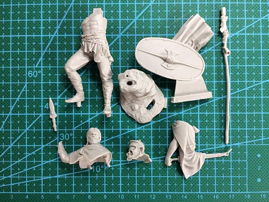 ミリタリーフィギュア 1/10 レジン製（ケース付） Amazon | 1/35 WWII アメリカ兵レジンモデルキット 未塗装・未